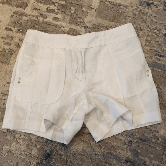 INC Linen White 5" Shorts women's size 8 - Picture 9 of 16